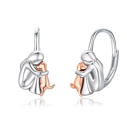 A03-Rose gold Dog-Leverback