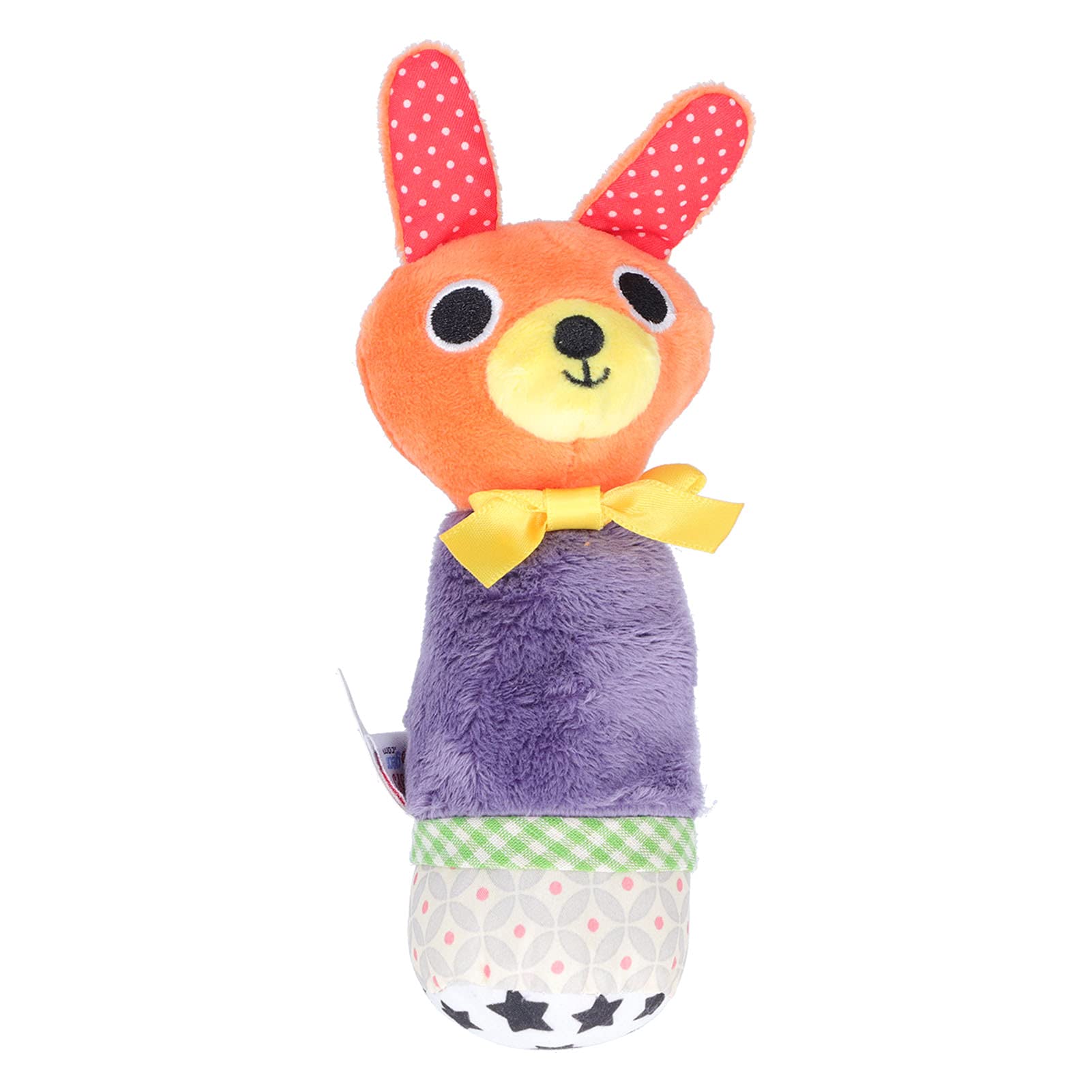 Soft Plush Bunny Toy with Rattle - Early Learning & Educational Baby Shower Gift for Newborns & Toddlers | Perfect for Sensory Play, Teething Relief & Birthday Presents