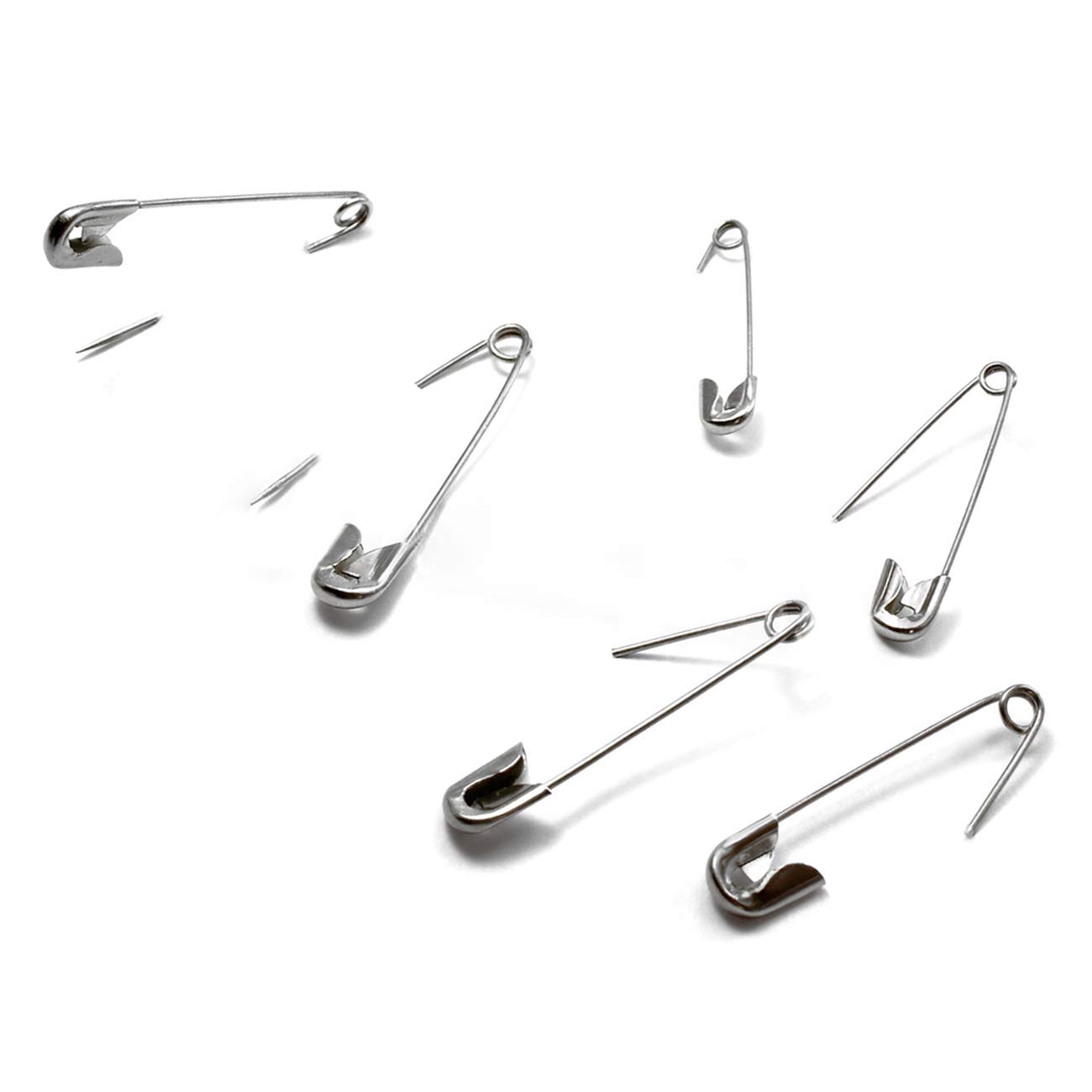 50PCS 3.3 Inch Stainless Steel Safety Pins - Bulk Decorative Silver Sewing Pins, 75mm Clothing Clips for DIY Crafts, Sewing Projects & Fabric Repair | Durable Metal Fasteners for Home & Office Use