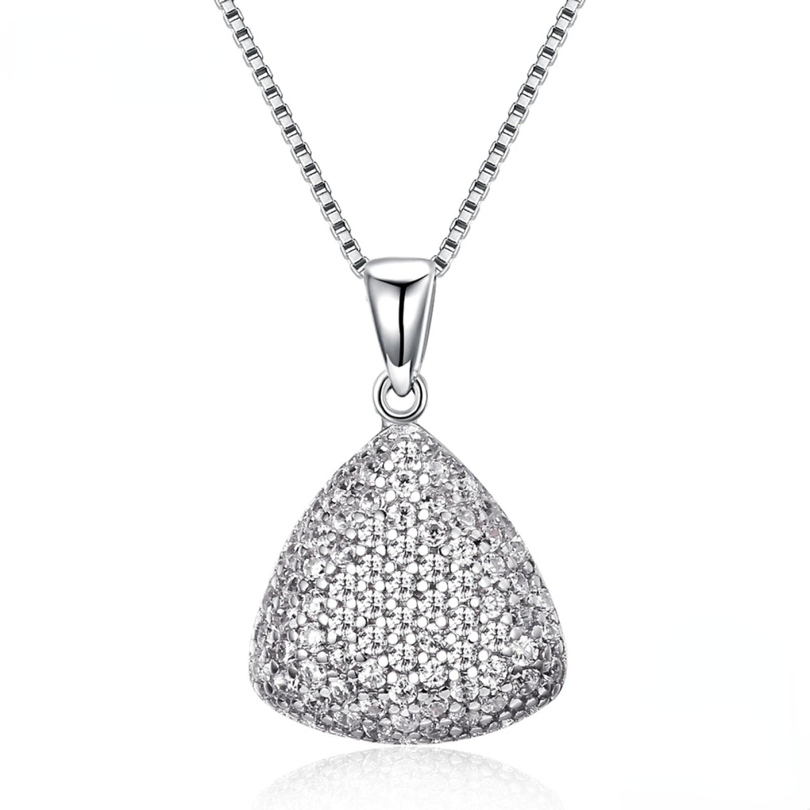 925 Sterling Silver Crystal Charm Pendant Necklace for Women - Elegant Jewelry Gift for Birthday, Anniversary & Valentine's Day | Perfect for Daily Wear & Special Occasions