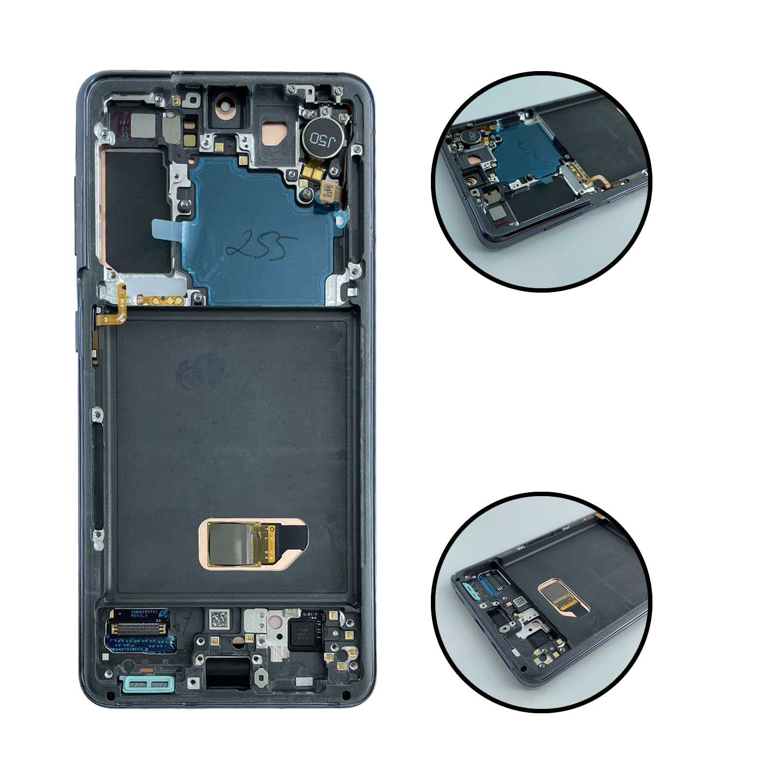 Original Samsung Galaxy S21 5G LCD Display Touch Screen Digitizer Assembly (6.2 Inch) - Compatible with SM-G991U/G991U1/G991A/G991F Models - Black Frame Replacement - Perfect for Screen Repair & DIY Fixes