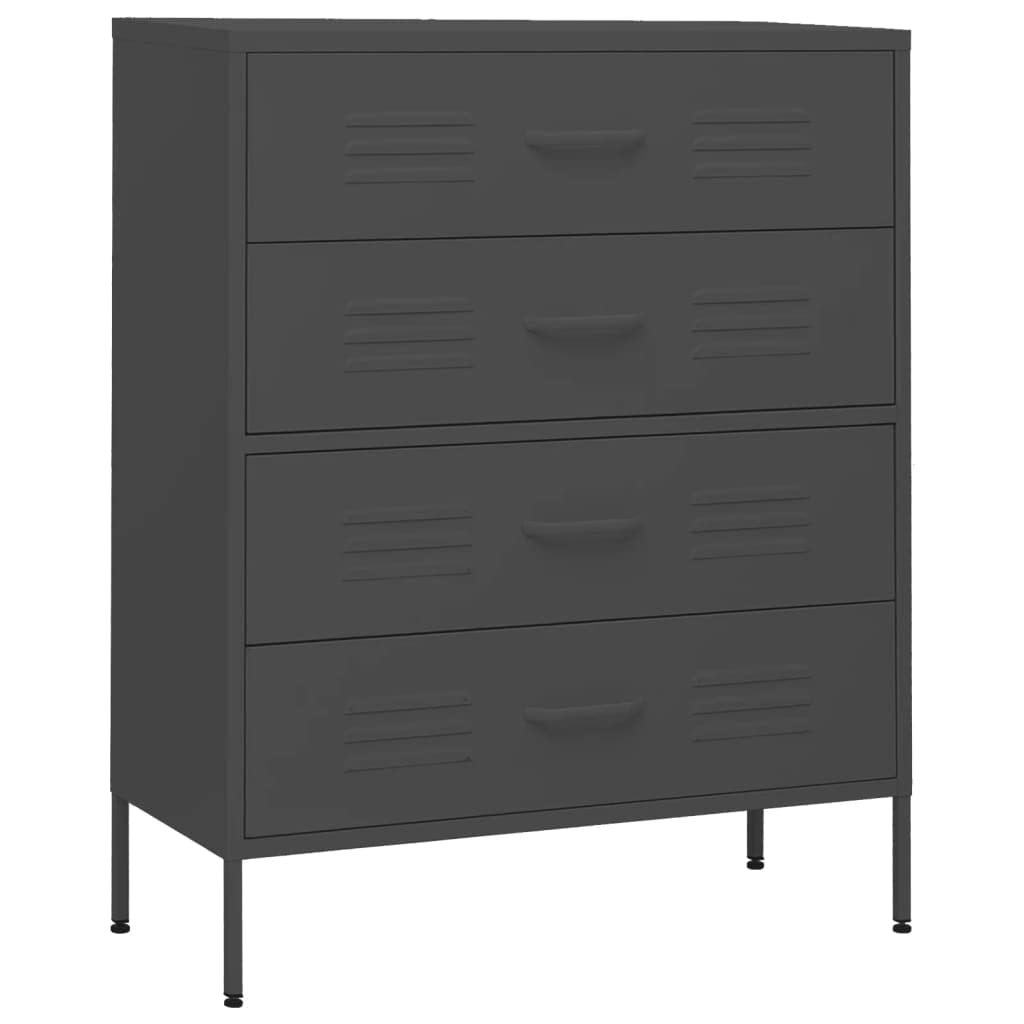 FAMIROSA 4-Drawer Dresser - Tall Storage Cabinet Organizer with Metal Legs for Bedroom, Living Room & Closet (31.5