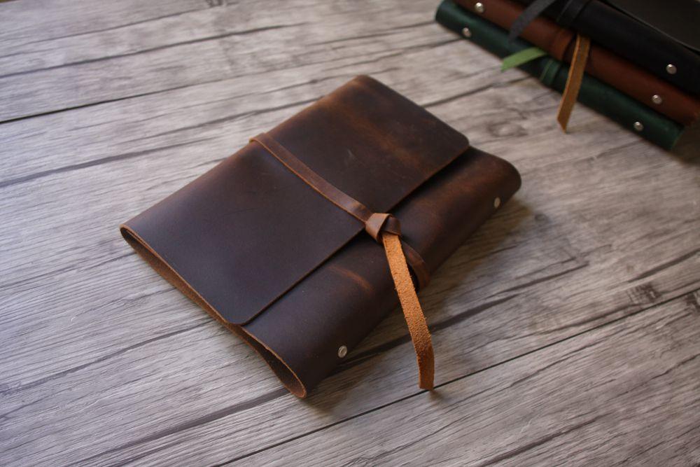 Vintage Dark Brown Leather Refillable Journal Binder - Handmade Notebook Organizer for Writing, Sketching & Travel - Perfect Gift for Writers & Artists