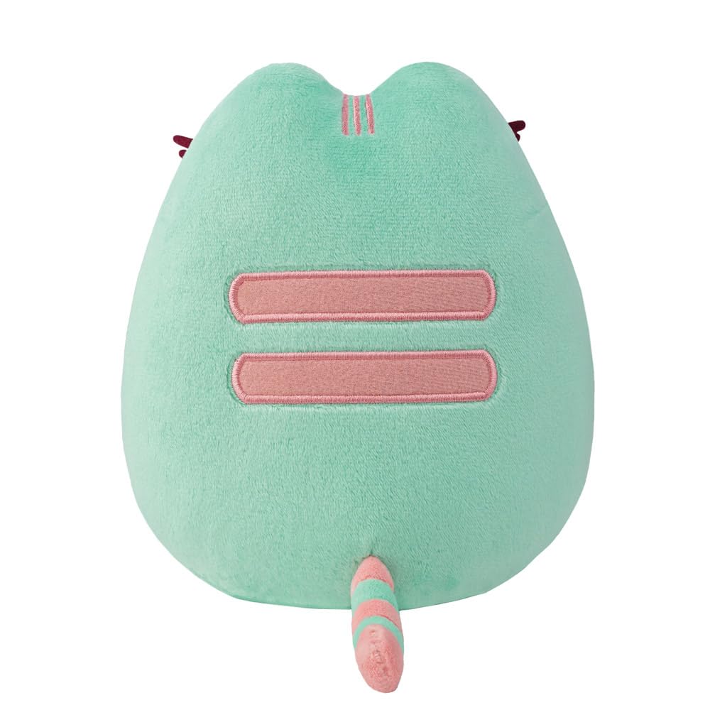 **Aurora 61561 Mint Pastel Pusheen Plush Stuffed Animal Toy - Soft & Cuddly Green Cat for Kids, Gift, and Home Decor**