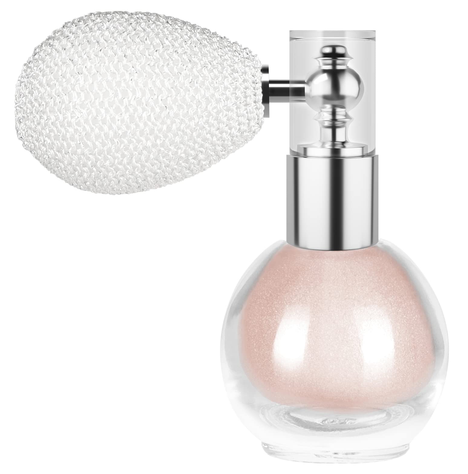 Shimmering Highlighter Spray Powder - Sparkle Glitter Dust for Face, Body & Hair - Pink Glossy Contour Makeup & Eyeshadow Loose Powder - Perfect for Parties, Festivals & Special Occasions (03#Pink)