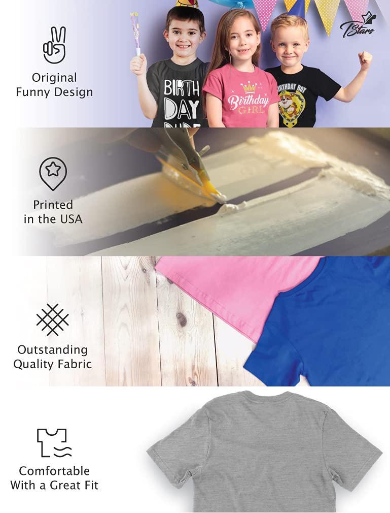 5th Birthday Shirt for Boys & Girls - Superhero Themed 5 Years Old Gift T-Shirt for Kids Birthday Party | Perfect for Superhero Costumes, Birthday Celebrations & Family Photos
