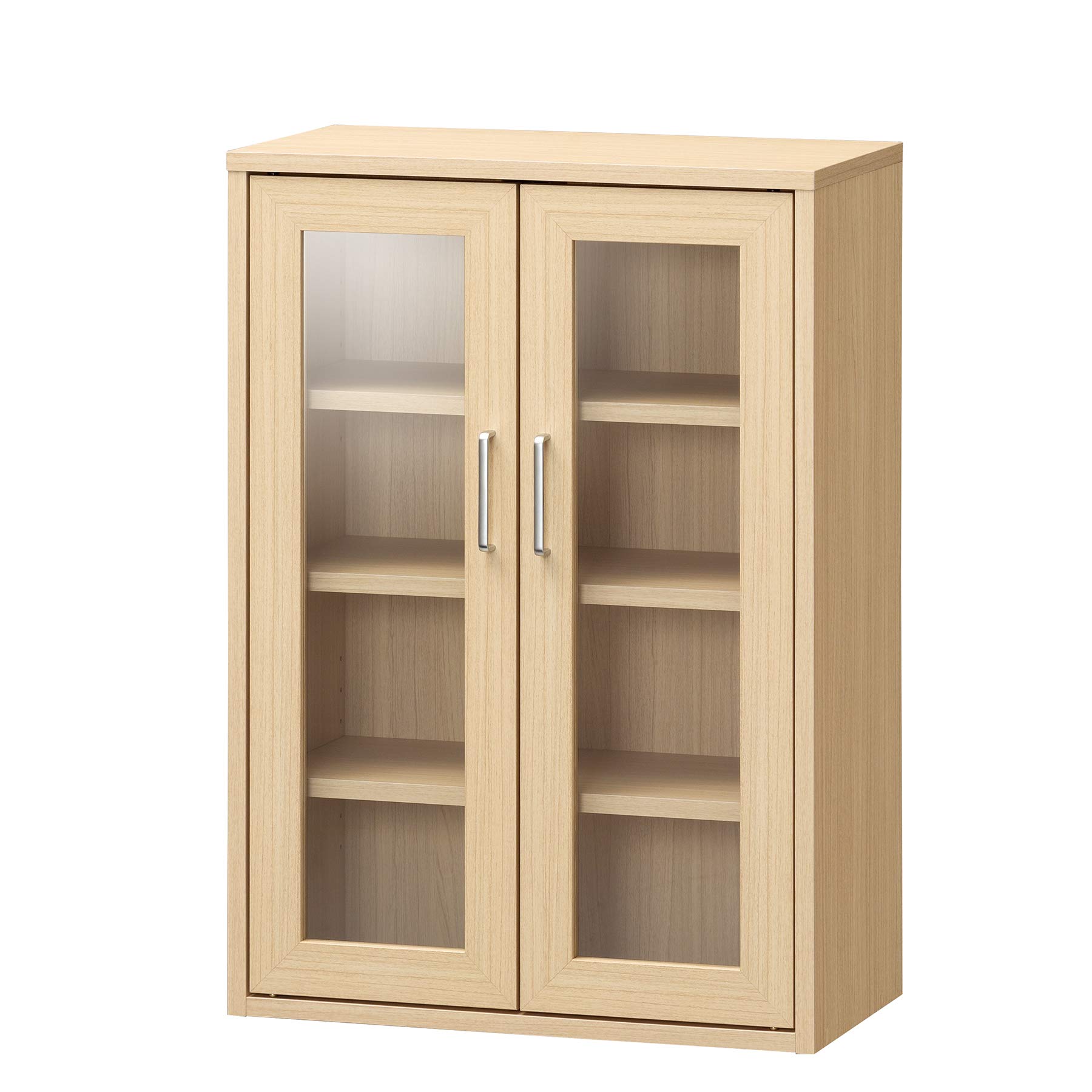 Shirai Simple Kitchen Storage Cabinet with Glass Doors - 22.3