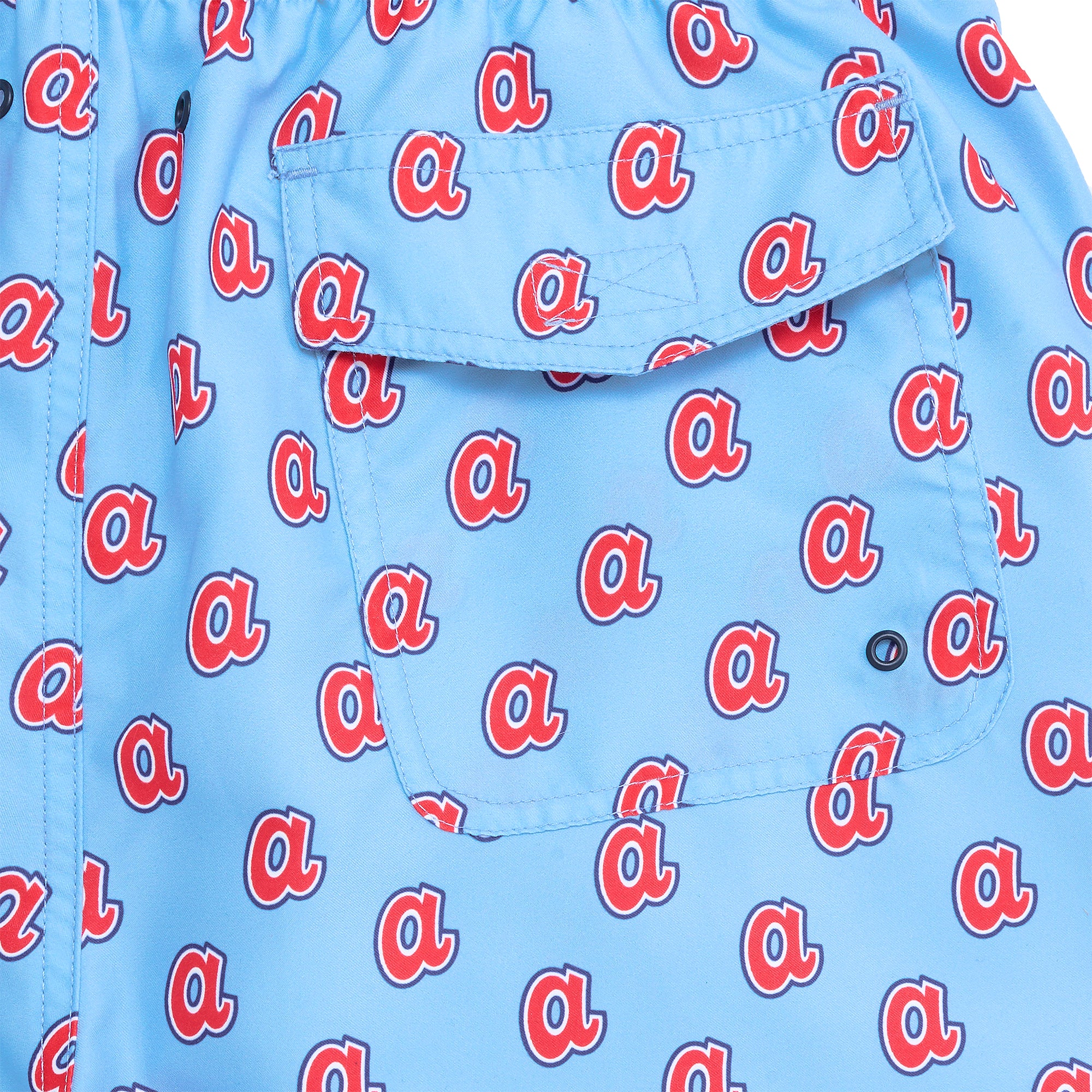 Atlanta Braves Cooperstown Swim Trunks for Men - Quick Dry Beach Shorts with Team Logo - Perfect for Pool, Beach, and Summer Vacations