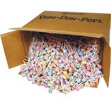 Dum Dum Pops Assorted Flavors Candy - 30 Pound Bulk Bag (1 Count) - Perfect for Halloween, Birthday Parties, and Office Treats
