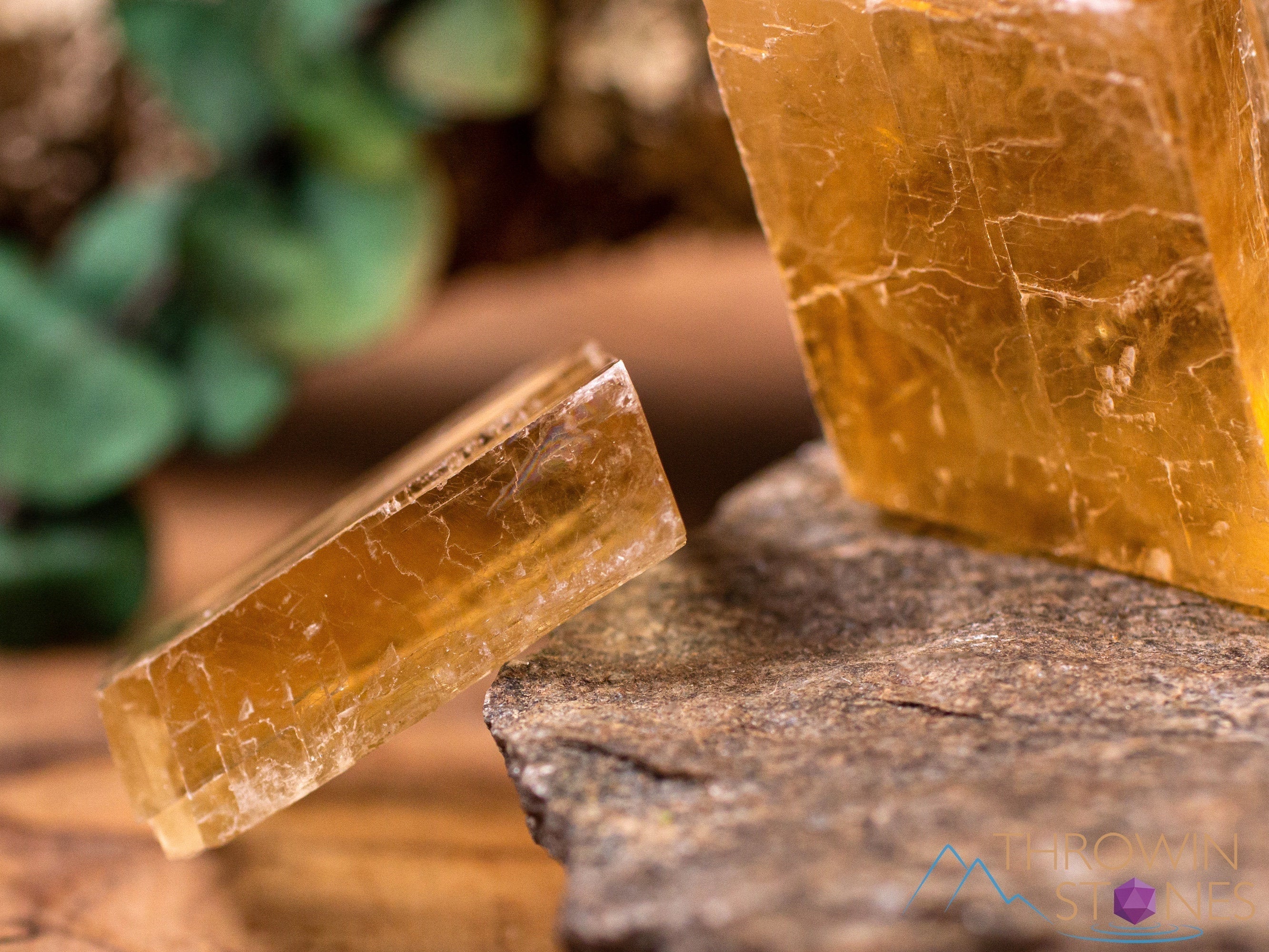 Natural Orange Calcite Raw Crystal - Small Rhombohedron Shape for Metaphysical Healing, Home Decor, Crystal Collection | Perfect for Meditation, Energy Work & Spiritual Gifts