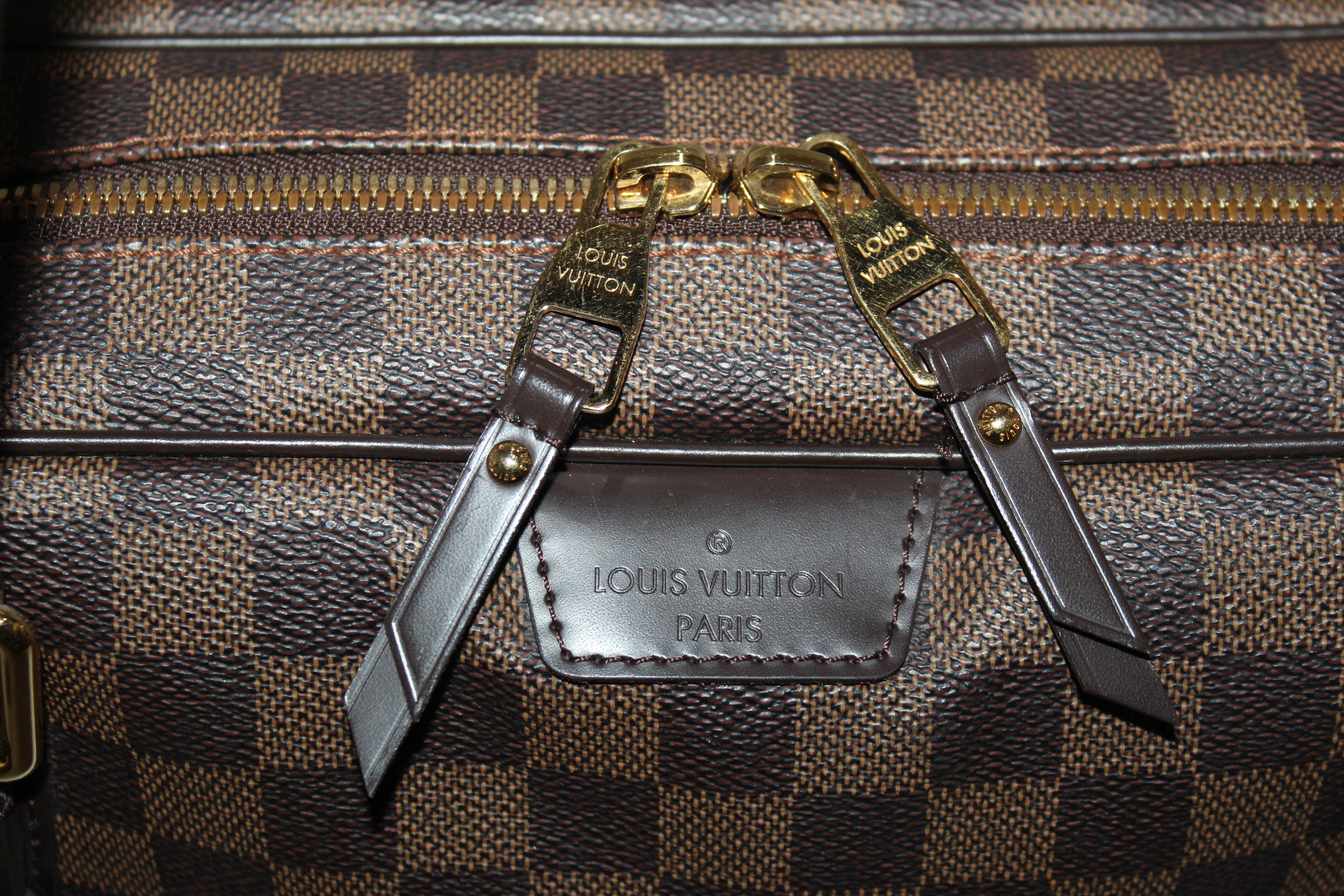 Authentic Louis Vuitton Damier Ebene Rivington GM Shoulder Bag for Women - Luxury Designer Handbag with Spacious Compartment, Perfect for Work, Travel & Everyday Use