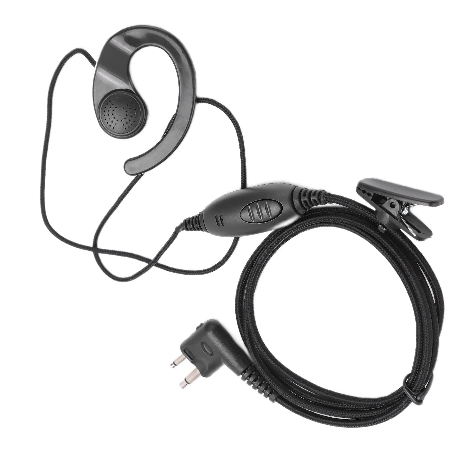 2 Way Radio Earphone with Intercom Headset - ABS Portable M Head Compatible with SV10 SV11 SV11D SV21 SV12 SV22 Series - Ideal for Construction, Security & Outdoor Communication
