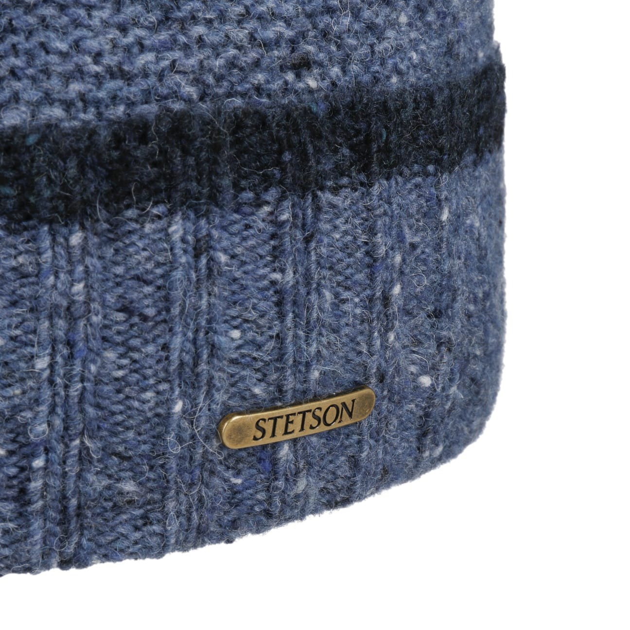 Stetson Donegal Wool Beanie with Fold-Up Cuff - Warm Winter Hat for Men & Women | Perfect for Skiing, Hiking & Outdoor Activities