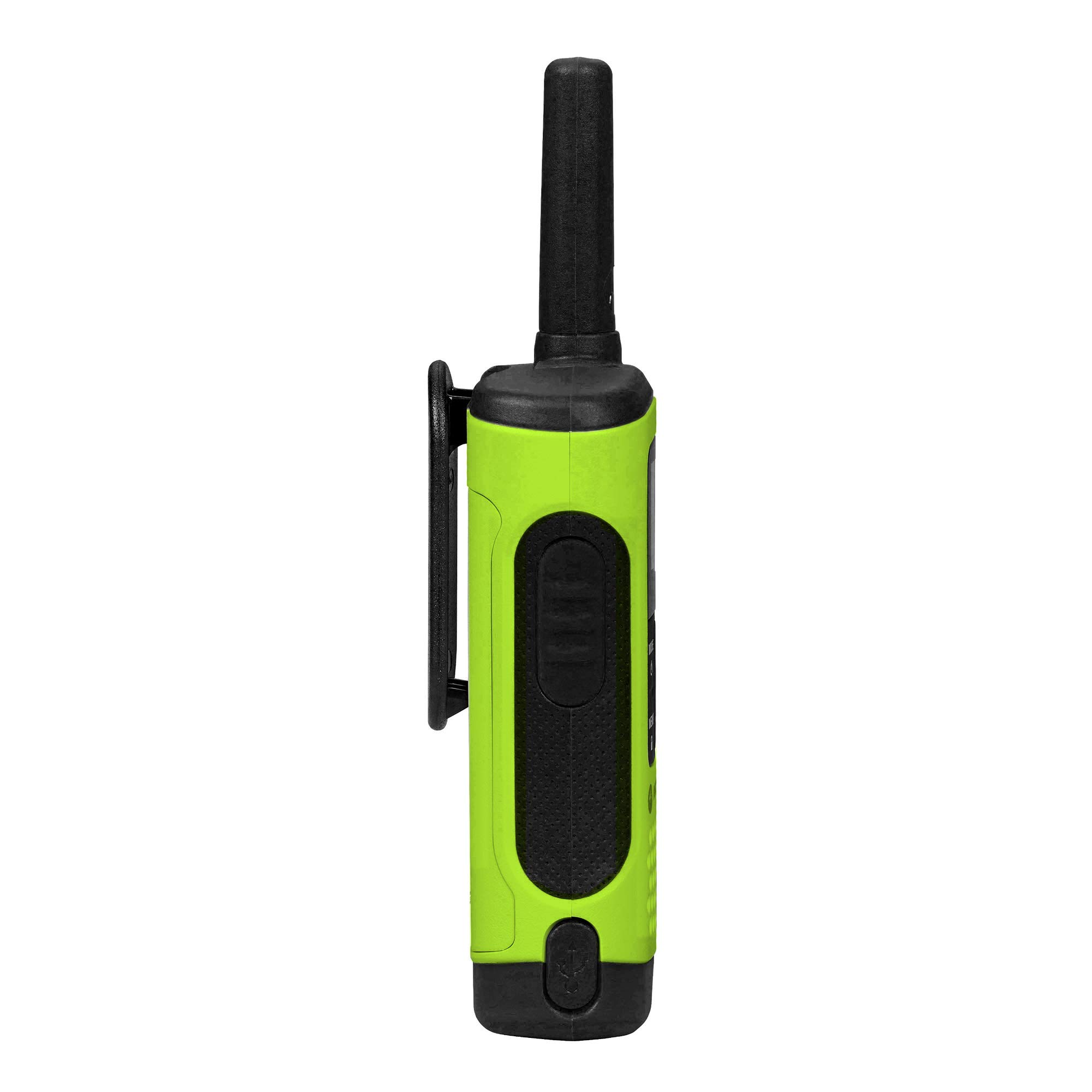 Motorola Talkabout T605 35-Mile Range Two-Way Radios (12-Pack, Lime Green) - Perfect for Outdoor Adventures, Camping, Hiking & Emergency Communication