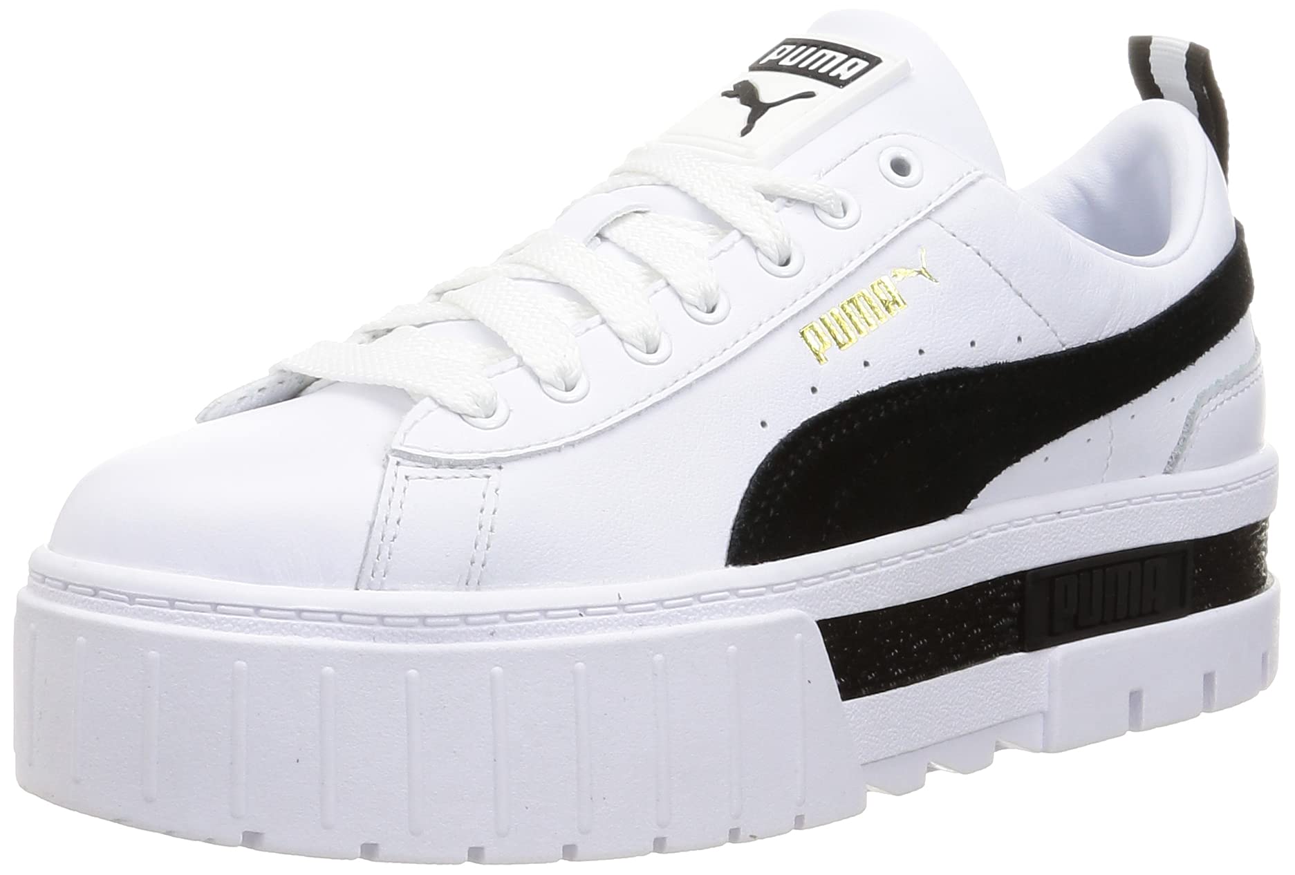 PUMA Mayze Women's Sneakers - Black & White Fashion Shoes for Running, Walking & Casual Wear | Comfortable Athletic Footwear for Everyday Use