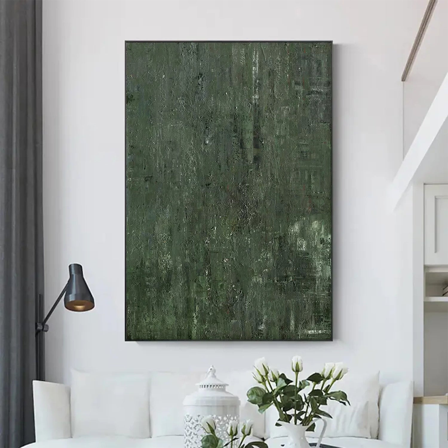 Abstract Painting #AB 017 - Modern Canvas Wall Art for Living Room, Bedroom & Office Decor | Large Contemporary Artwork for Home & Office
