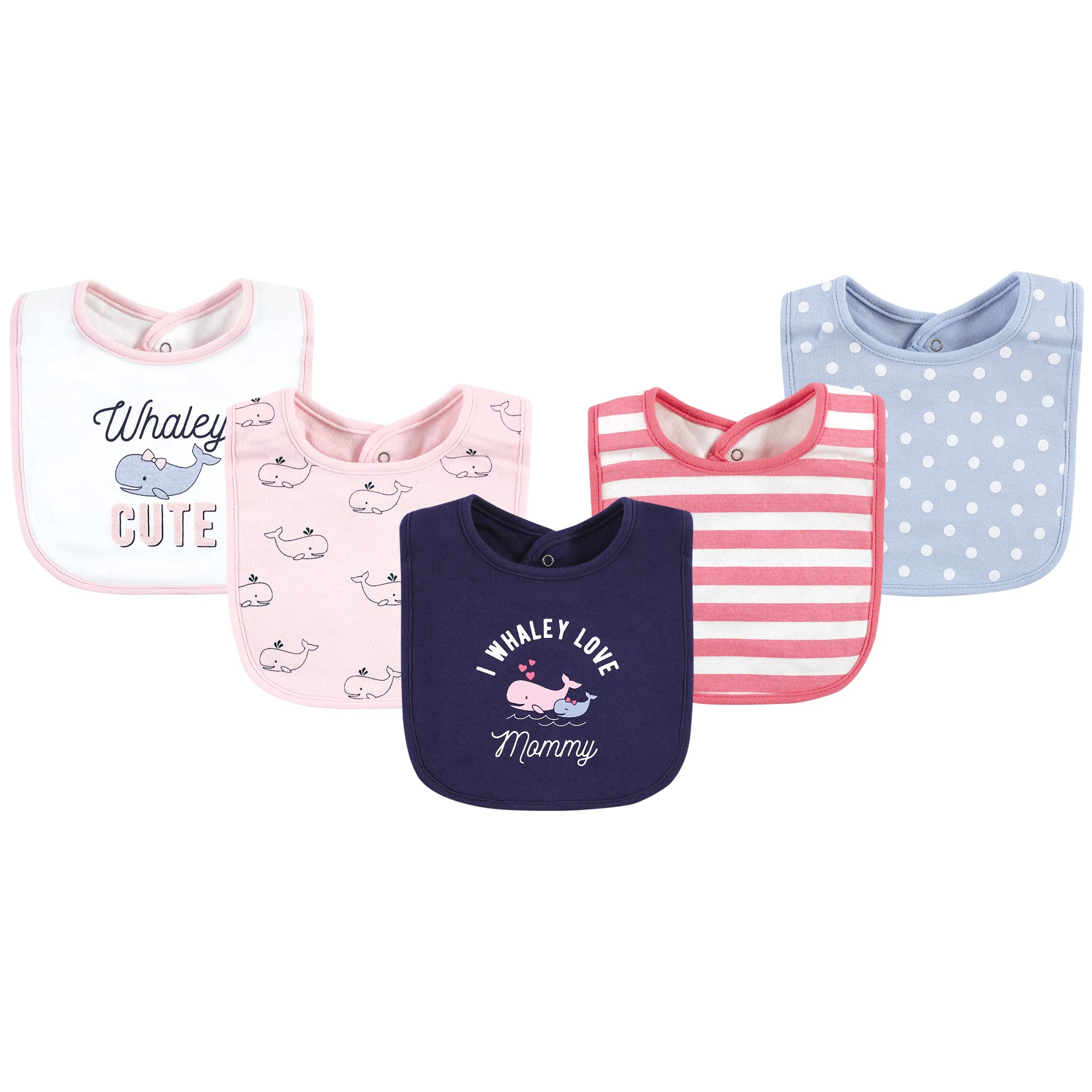 Hudson Baby Unisex Cotton Bibs for Babies & Toddlers - Soft Absorbent Drool Bibs for Feeding, Teething & Everyday Use