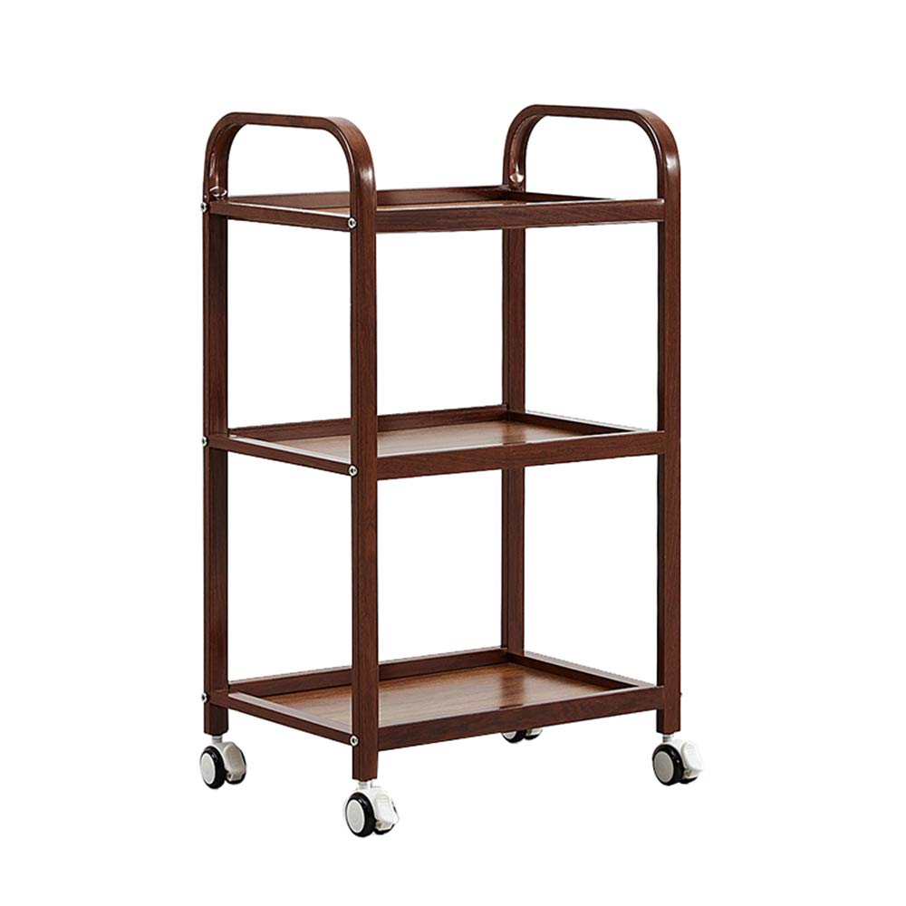 3-Tier Beauty Salon Trolley Cart - Multi-Functional Barber Shop & SPA Storage Rack with Wheels - Hair Styling Station for Salon Tools, Coloring Supplies & Accessories - Perfect for Hairdressers, Stylists & Beauty Professionals