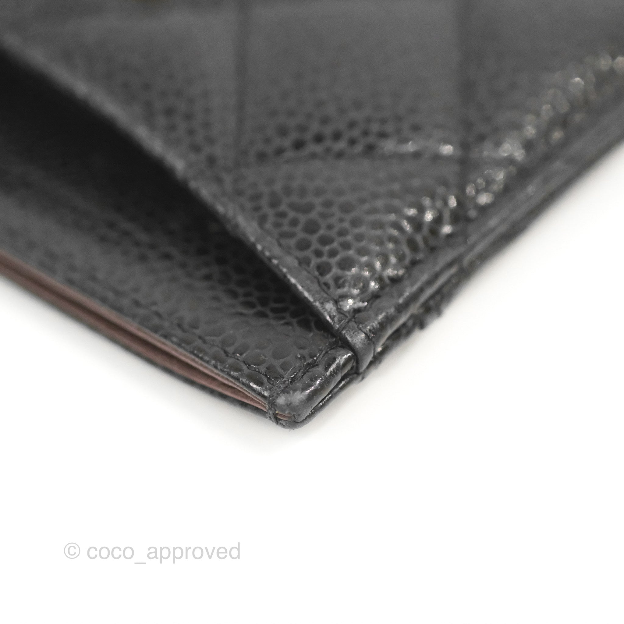 Chanel Classic Flat Card Holder in Black Caviar Leather with Gold Hardware - Perfect for Everyday Use & Luxury Gift Giving