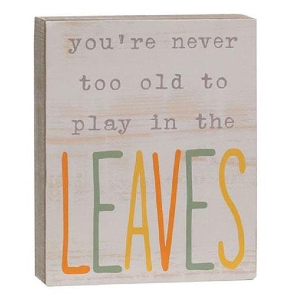 Play In The Leaves Wooden Blocks - Natural Wood Building Blocks for Kids, Toddler Educational Toys - Perfect for Preschool Learning, Creative Play & Sensory Development