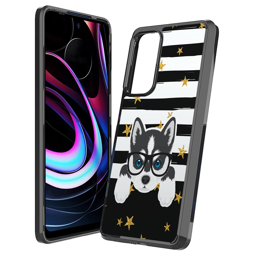 Motorola Edge 5G UW Case - Slim Protective Cover for Men & Women | Cute Husky Design for Daily Use