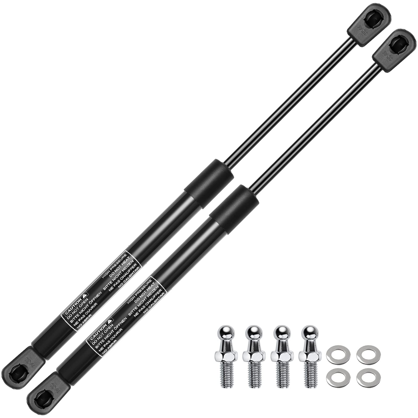 Premium 19.69 Inch 100lb Gas Spring Lift Supports - Heavy Duty Replacement for Toolbox, Cabinets, Sliding Windows, Storage Beds, Bench Lids, Basement Doors & Boat Hatches (2-PC Set) - Perfect for Automotive, Marine & Home Improvement Projects