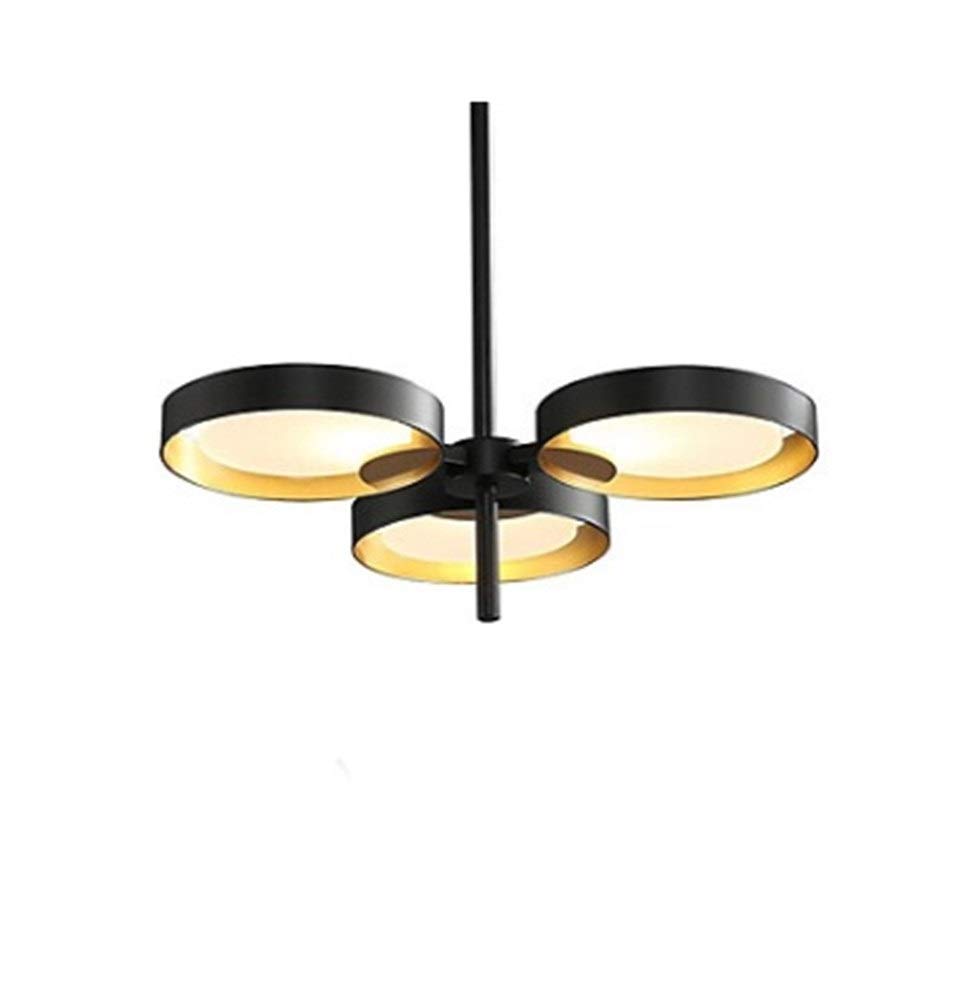3-Light Crystal Chandelier with Acrylic Painted Finishes - Modern Ceiling Lighting Fixture for Dining Room, Bedroom, and Living Room Decor