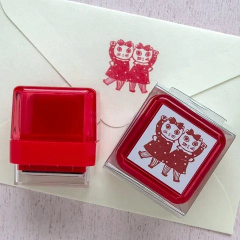 Yumi Kitagishi Self Inking Stamp Duo - Premium Penetration Stamp for Office, Business & Crafting | Perfect for Document Signing, Scrapbooking & DIY Projects