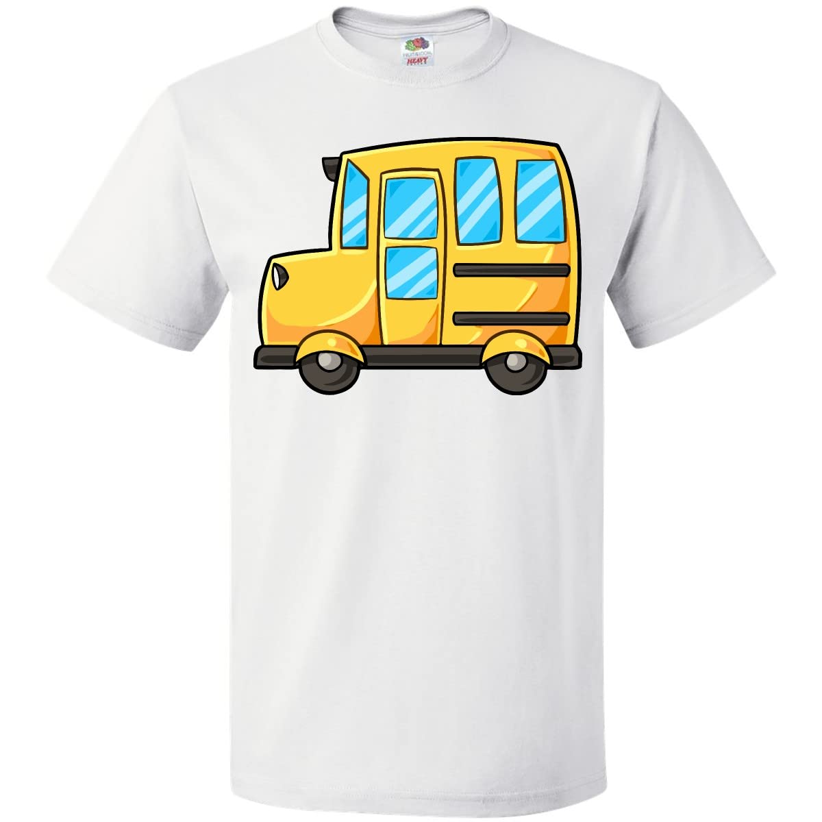Inktastic Cute School Bus Graphic T-Shirt for Kids & Teachers - Perfect for Back to School, Field Trips & Teacher Appreciation Gifts