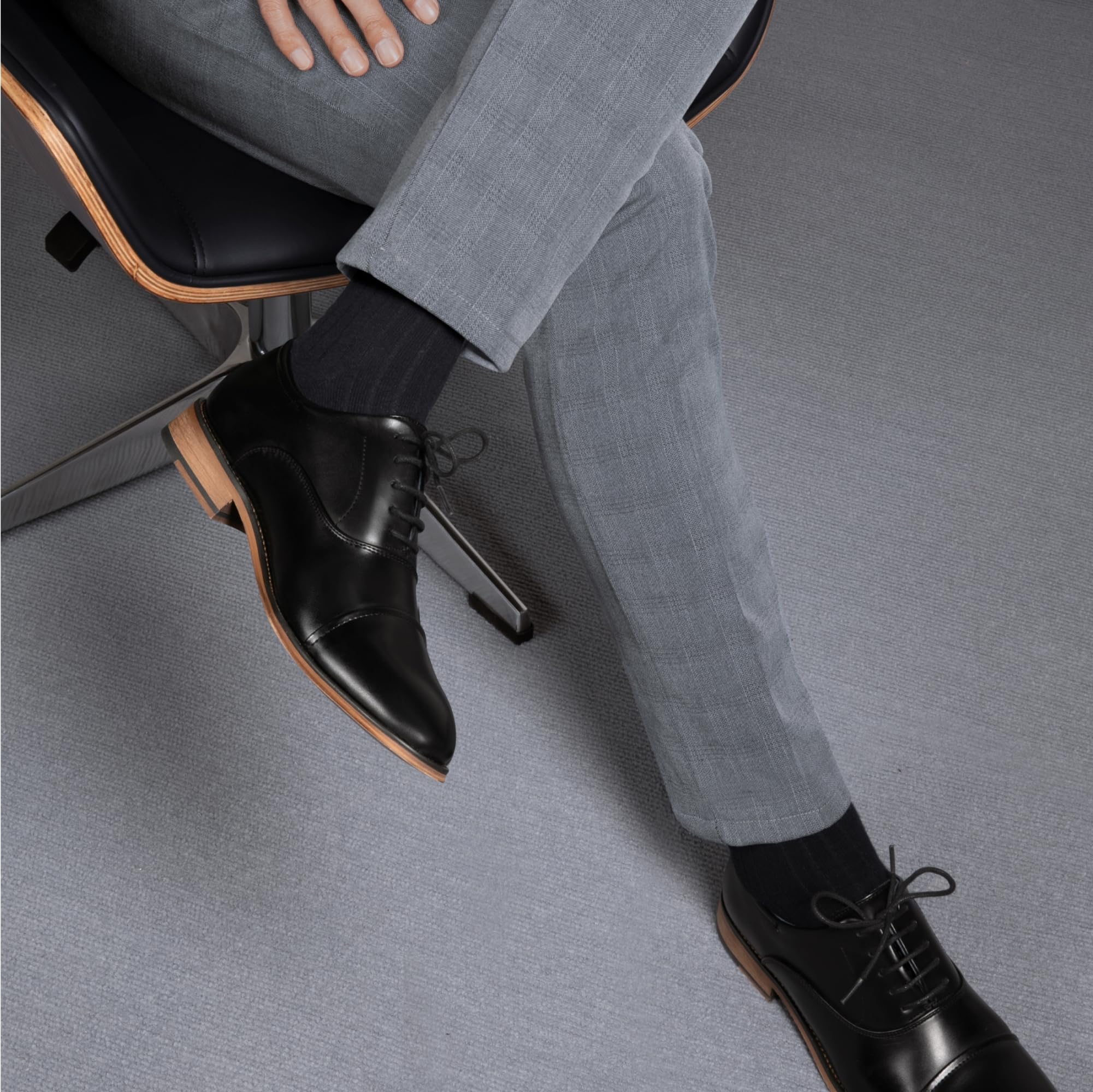 Bruno Marc Men's Oxfords Formal Dress Shoes | Classic Leather Business Shoes for Men | Perfect for Weddings, Office & Formal Events