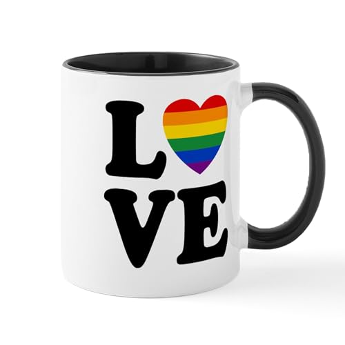 White/Black Inside - Gay Love Mug