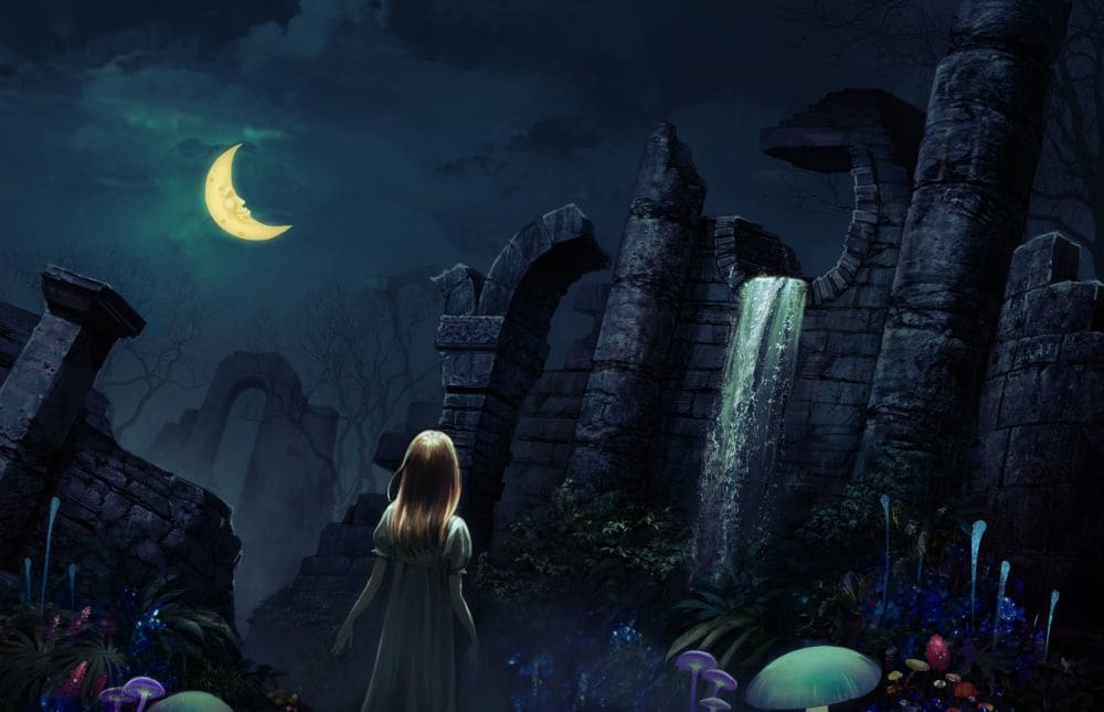 Moonlit Slumber - Premium Canvas Art Print for Home & Office Decor - Perfect for Living Room, Bedroom Wall Art