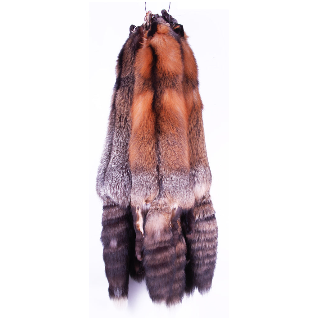 Premium Cross Fox Fur Coat - Large/Extra Large Size for Women | Luxury Winter Outerwear for Cold Weather & Fashion Events
