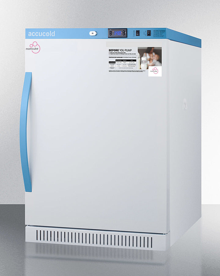 Accucold 6 Cu.Ft. MOMCUBE™ Breast Milk Refrigerator with Interior Lockers & ADA Compliant Height - Perfect for Hospitals, Daycares & Nursing Mothers (Model MLRS6MCLK)