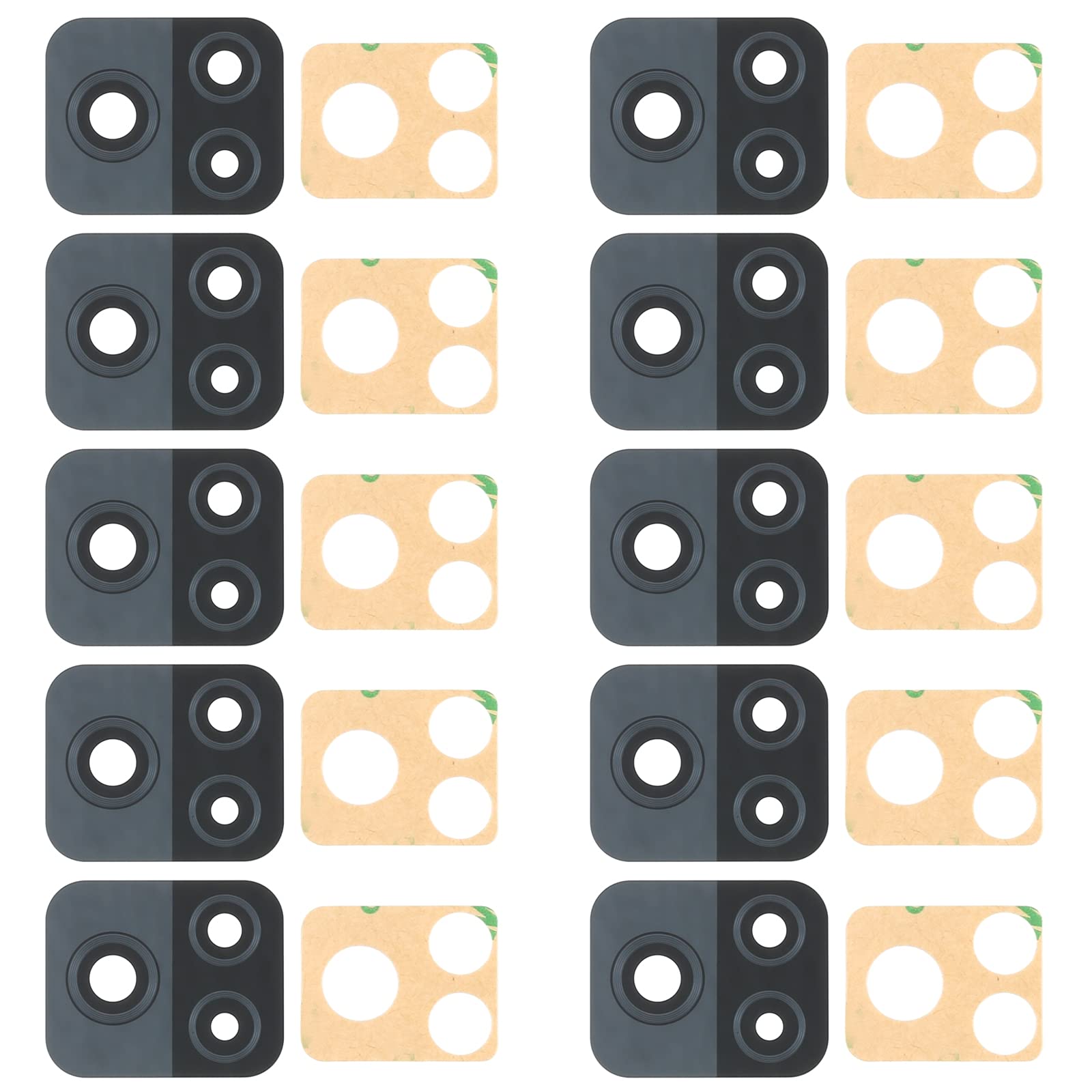 Original Title: For Vivo iQOO U3 V2061A 10pcs Back Camera Lens   Optimized Title: 10-Pack Replacement Back Camera Lens for Vivo iQOO U3 V2061A - High-Quality Phone Repair Parts for DIY Fixes & Screen Protector Installation