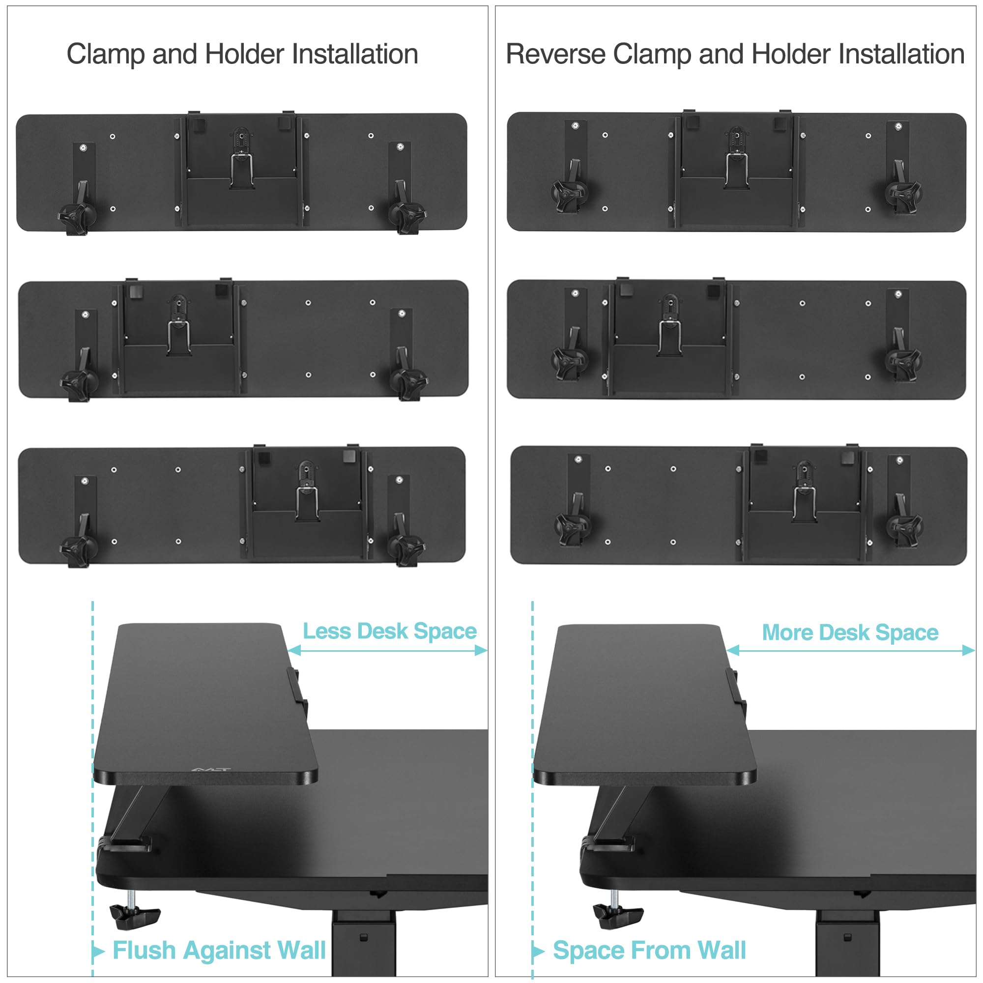 AVLT Clamp-On Desk Shelf - 32