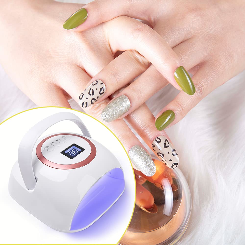 Nailshow 72W LED UV Nail Lamp - Wireless Portable Nail Dryer with Handle for Gel Polish Curing | Perfect for Home Manicures & Salon Nail Art