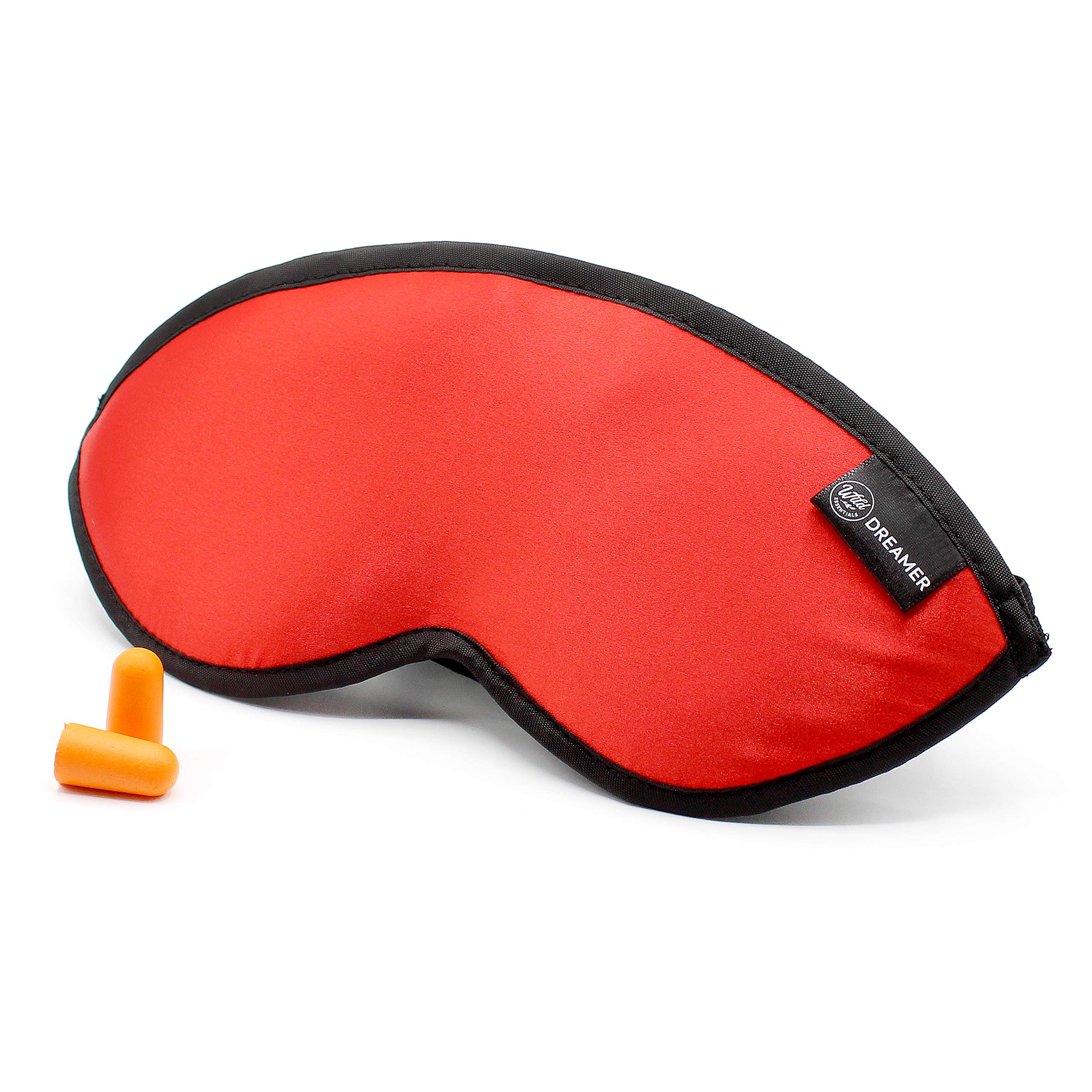 Wild Essentials Dreamer Sleep Masks (Sunset Red) - 100% Blackout Eye Mask for Sleeping, Travel & Meditation - Soft Comfortable & Adjustable for Side Sleepers - Perfect for Night Shift, Jet Lag & Light Sensitivity Relief