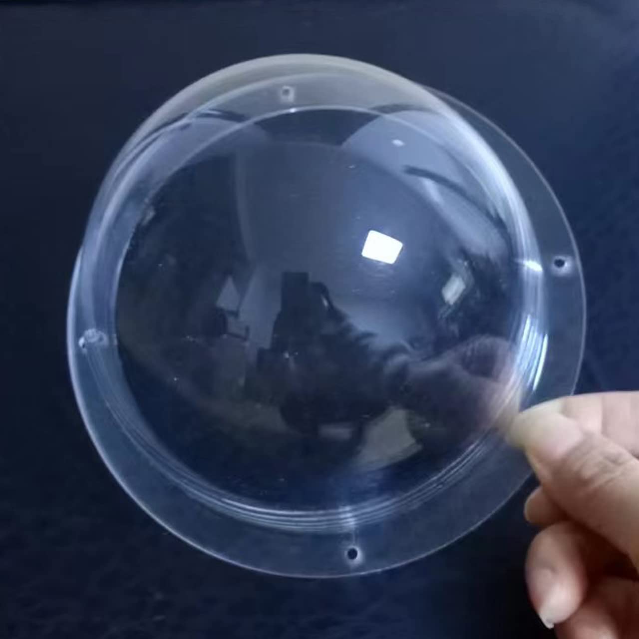 Clear 4.72 Inch (120mm) Acrylic CCTV Dome Cover for Indoor/Outdoor Security Cameras - Replacement Housing for Surveillance Systems - Perfect for Home, Office & Business Security Monitoring