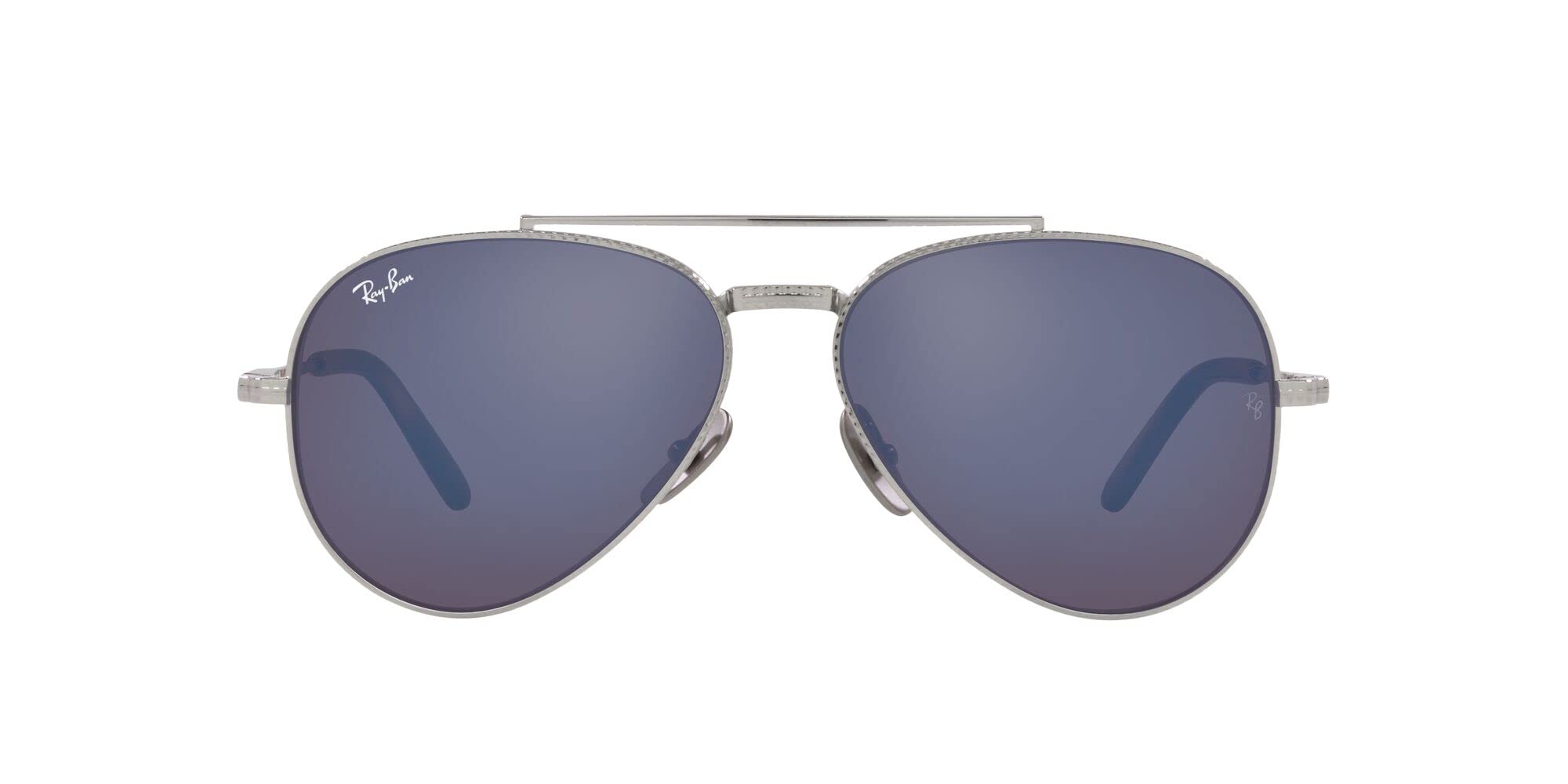 Ray-Ban RB8225 Aviator Titanium Sunglasses for Men & Women - Polarized UV Protection - Lightweight & Durable - Perfect for Driving, Travel & Outdoor Activities