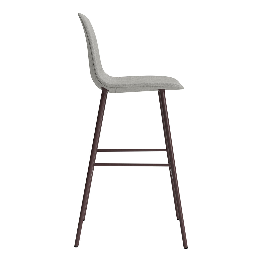 Modern Form Bar Chair - Fully Upholstered Counter Stool with Comfortable Seat - Perfect for Kitchen Islands, Breakfast Bars & Home Bars