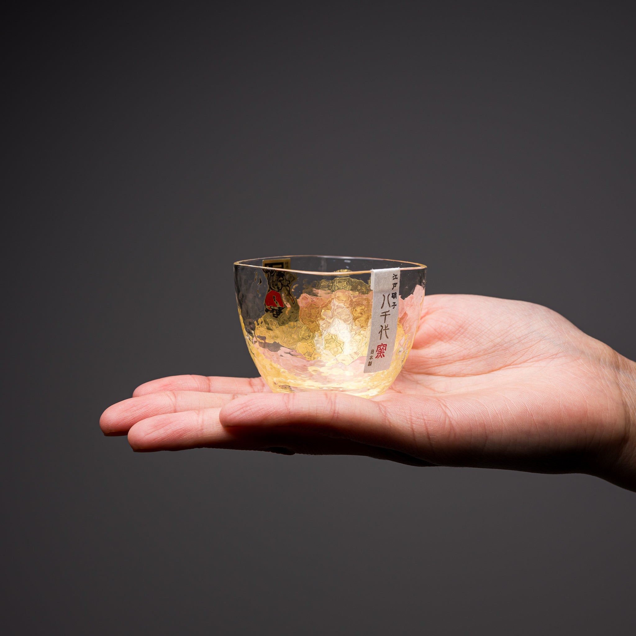 Premium Yachiyo Edo Glass Sake Cup 60ml - Handcrafted Japanese Gold Sake Set for Authentic Sake Tasting, Gift & Traditional Japanese Dining Experience