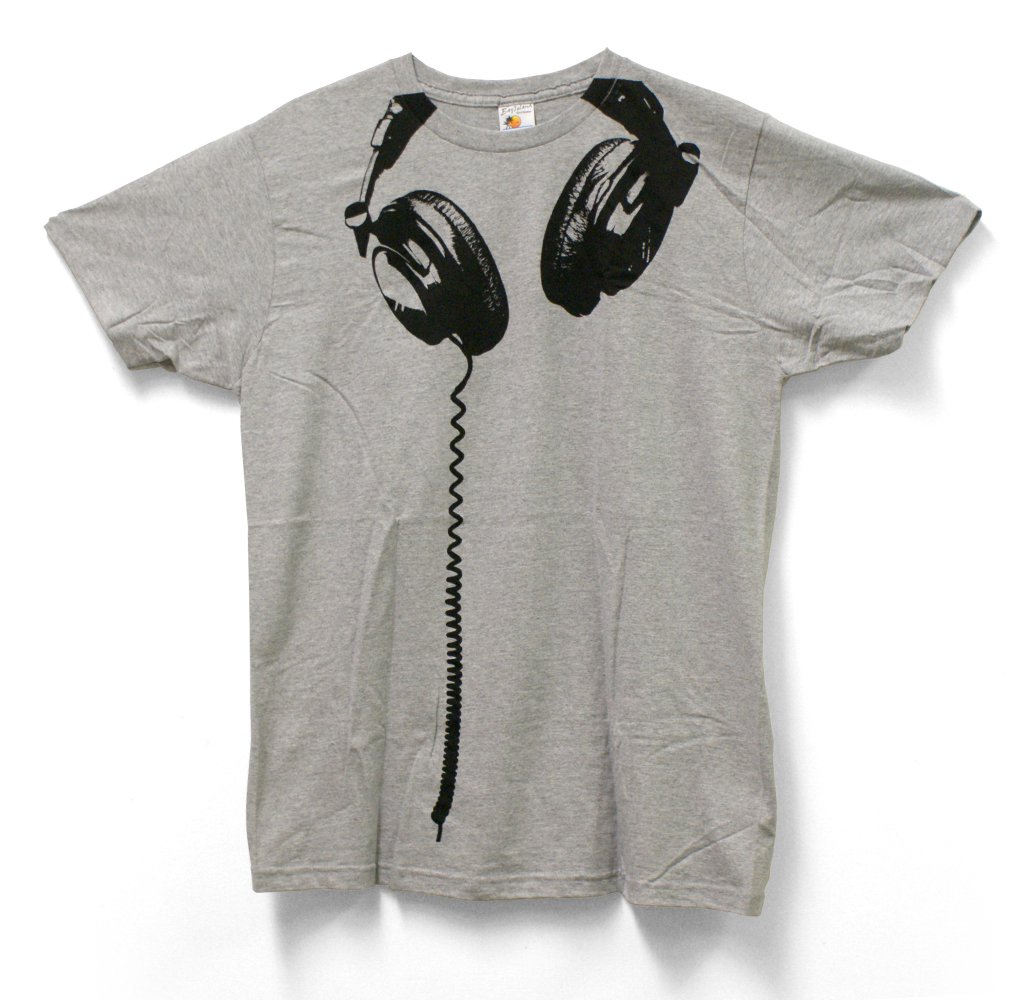 Impact Headphones - Big Print Subway Fitted Jersey T-Shirt for Men & Women | Comfortable Cotton Blend Tee for Commuting, Workouts & Casual Wear