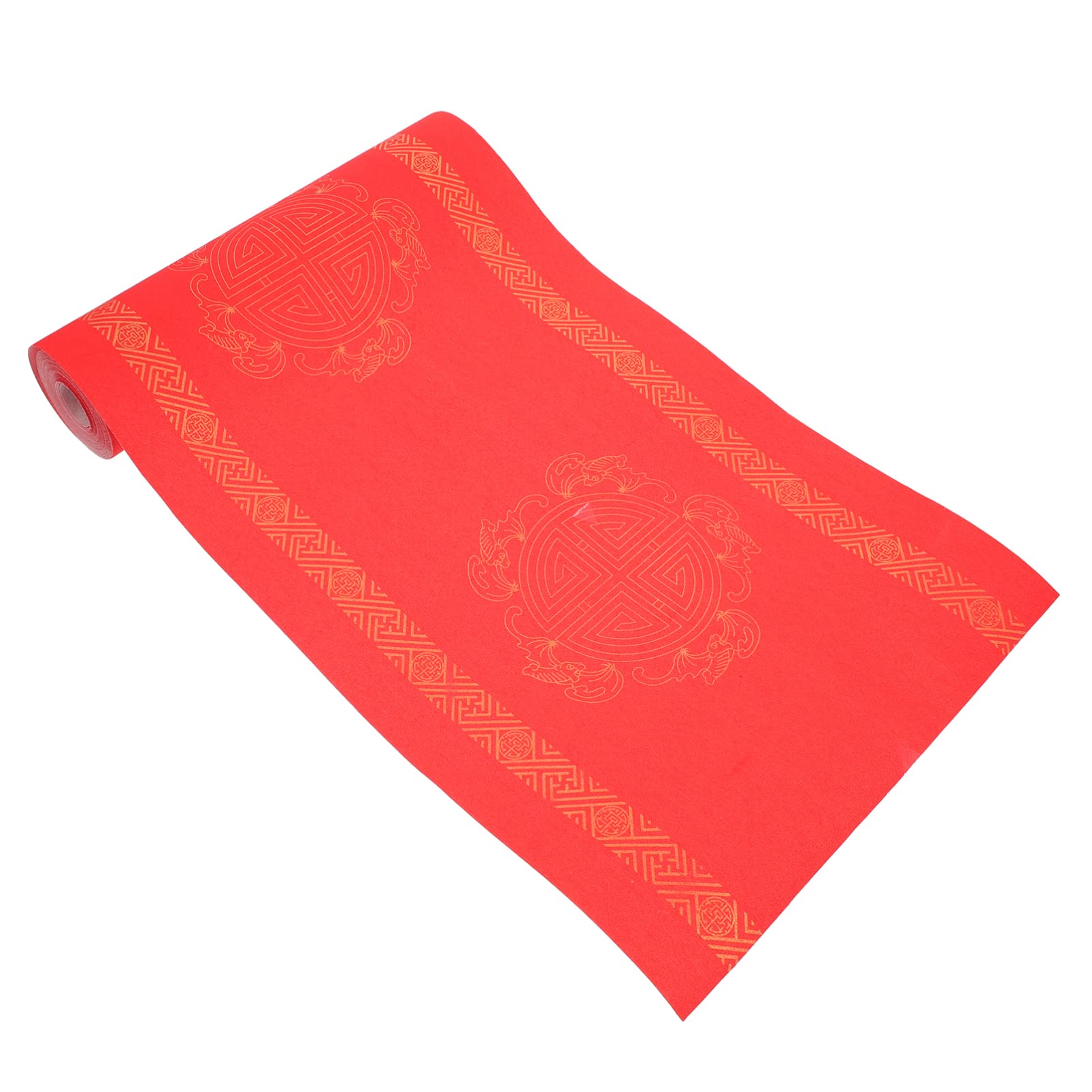 EXCEART 1 Roll Red Rice Paper for Chinese Calligraphy, Valentine's Day & Wedding Decorations - Traditional Scroll Paper for Couplet Writing, Sumi Art, and Chunlian Paper Cutting - Perfect for Chinese New Year Celebrations and Home Decoration