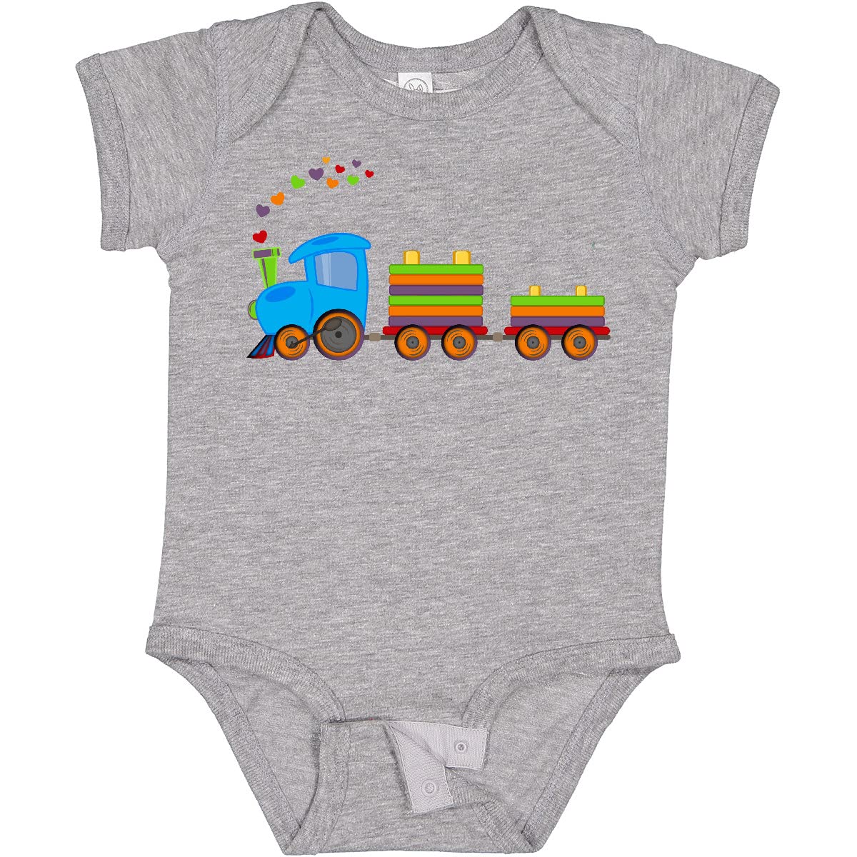 Inktastic Colorful Toy Train Baby Bodysuit - Soft Cotton Onesie for Infants & Toddlers - Perfect for Playtime, Daycare & Family Photos