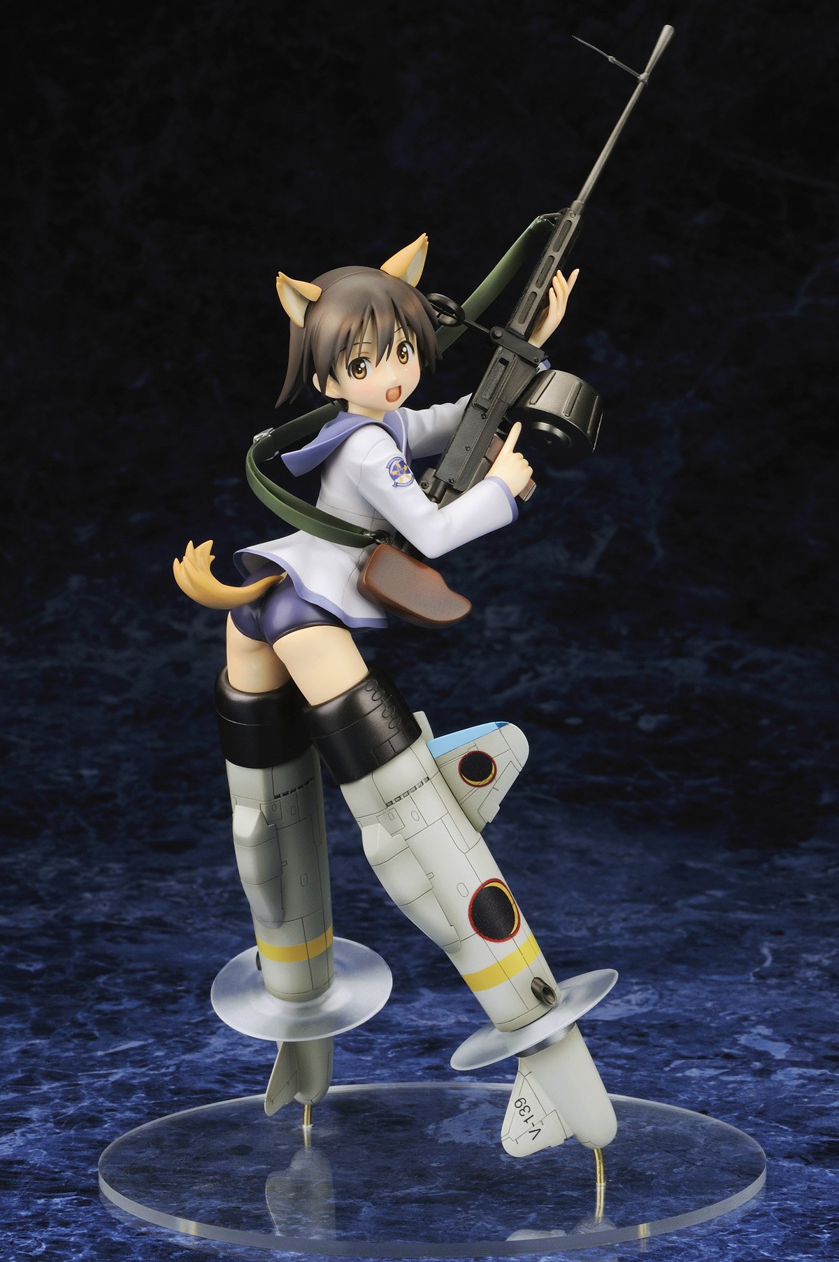 Strike Witches Yoshika Miyafuji 1/8 Scale PVC Anime Figure - Collectible Japanese Anime Character Model for Display & Gift