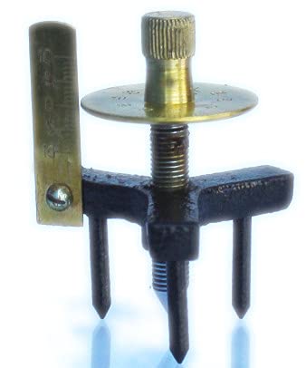 Labworld Brass Coated Single Disc Spherometer - Precision Measuring Instrument for Optics, Labs & Students | Ideal for Lens Curvature Measurement in Optical Shops & Physics Labs