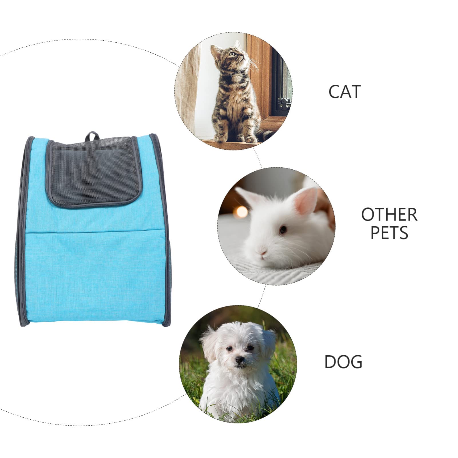BESPORTBLE Foldable Cat & Dog Backpack Carrier - Ventilated Pet Travel Backpack for Hiking, Airplane, Outdoor Adventures