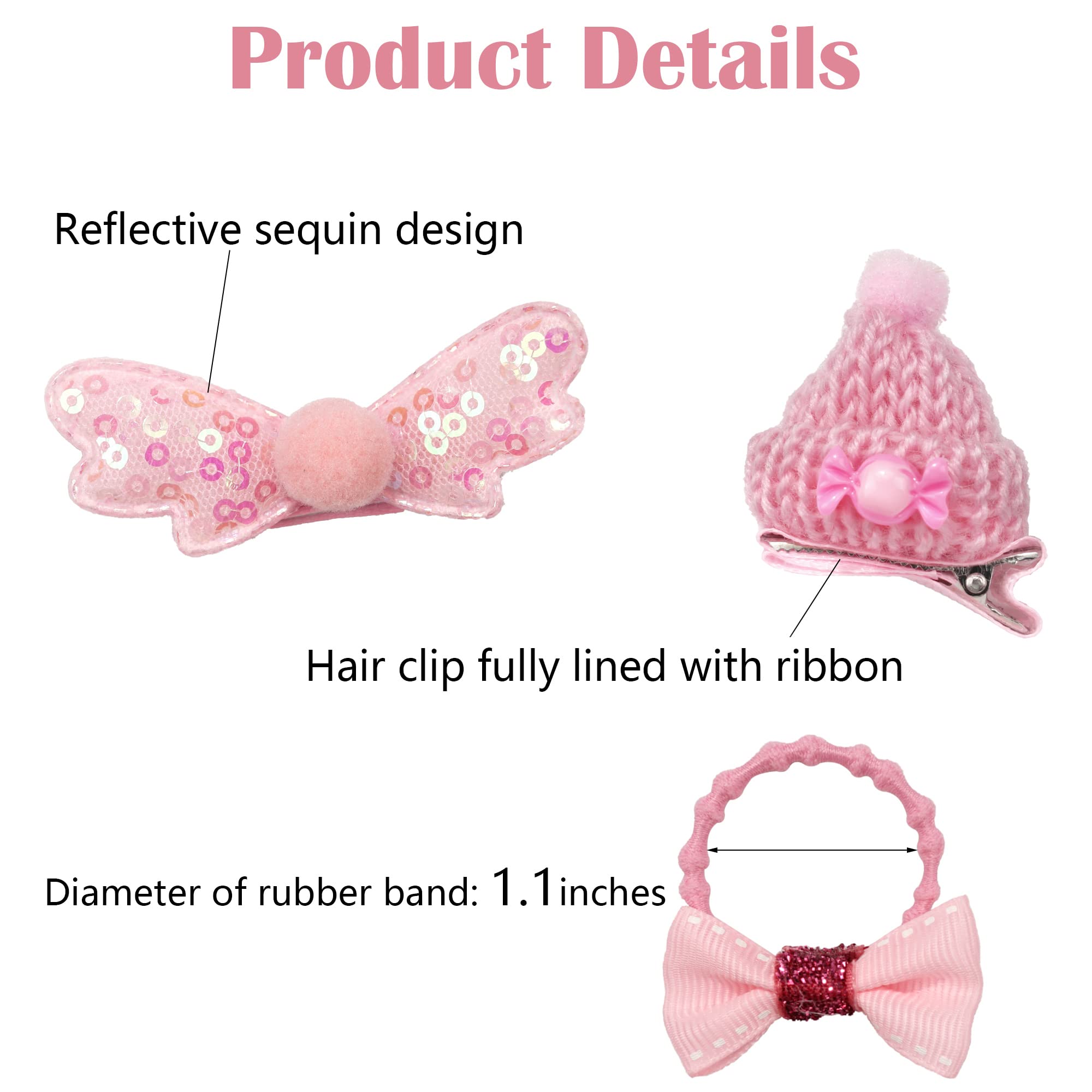 JOYOYO 54-Piece Baby Girls Hair Accessories Set - Soft Lined Hair Bows, Clips & Ponytail Holders for Toddlers & Kids | Perfect Gift for Christmas, Birthday & Holidays | Great for Daily Wear, Parties & Special Occasions