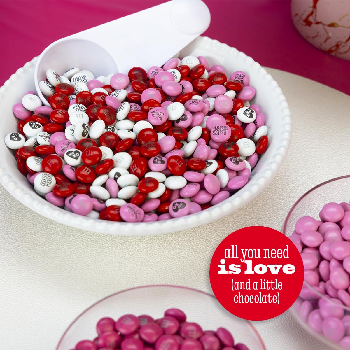 M&M'S Valentine's Day Bulk Candy - 5lb Variety Pack of Milk Chocolate Candies for Gift Baskets, Party Favors & Holiday Treats | Perfect for Valentine's Gifts, Office Celebrations & Classroom Rewards